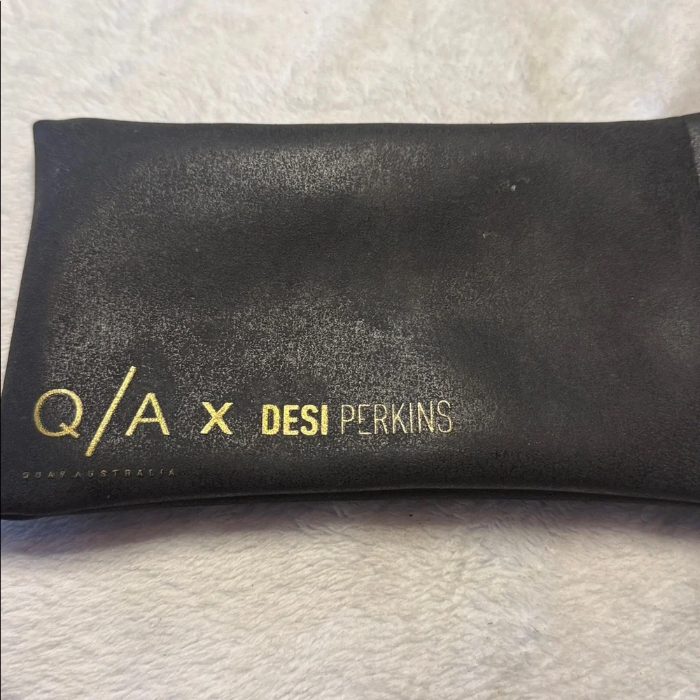 Quay X Desi Perkins HIGH KEY Sunglasses Silver Metal Frames Mirror Lens